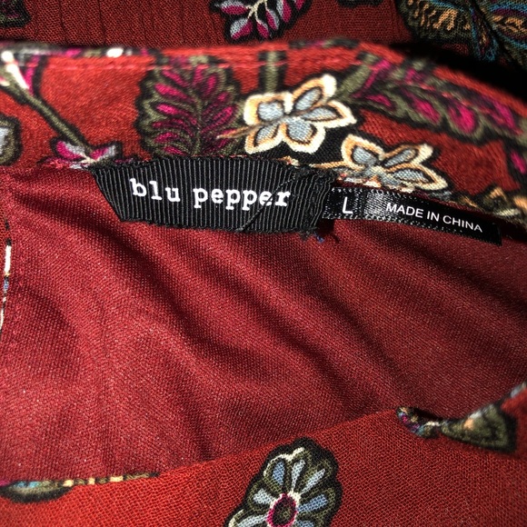 Blu Pepper Floral Keyhole Dress - Picture 6 of 8